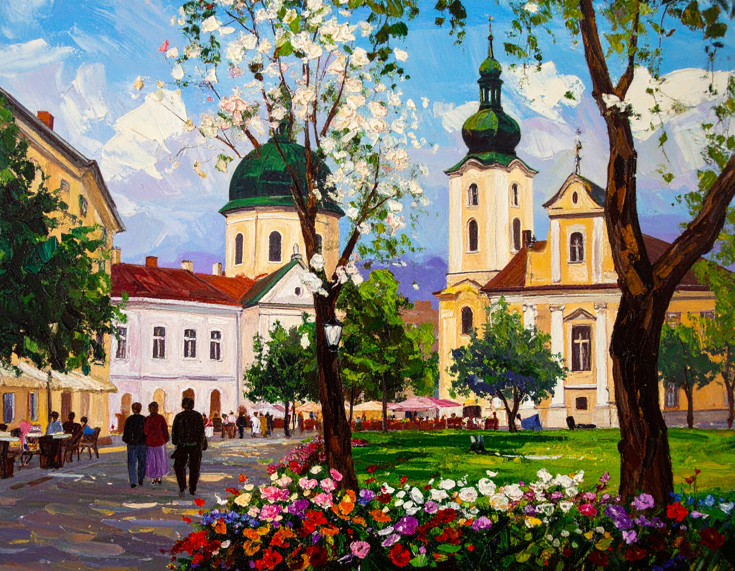 Spring Courtyard in Lviv
