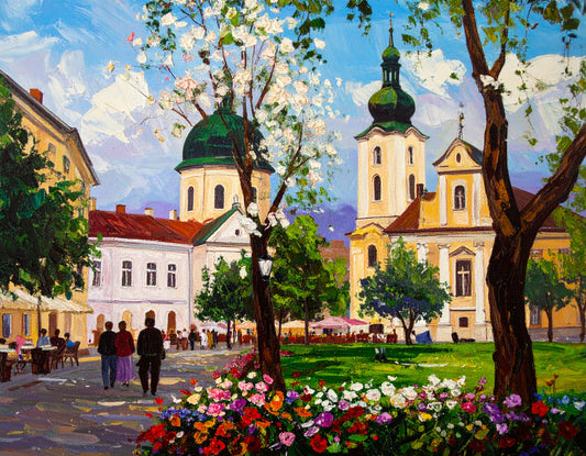 Spring Courtyard in Lviv